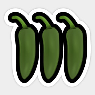 Jalapeno Chilies Sticker